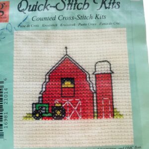 Leszámolható keresztszemes kép - pajta